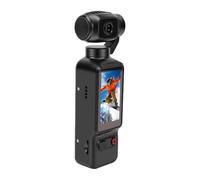 Dilwe Caméra Portative avec Objectif Rotatif à 180 Degrés, Caméscope USB C UHD 2,5K, écran de 1,3 Pouces avec Lumière de Remplissage pour Les Sports de Plein Air et Les Voyages (Black)