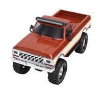 Dilwe Camion RC 1/16, Camionnette RC Haute Vitesse 2.4G, Jouet de Course de Voiture Tout-Terrain télécommandé avec Lumière pour Enfants (Brown)