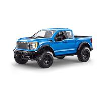 Dilwe Camion RC, Camionnette Télécommandée 1:12 à 4 Roues Motrices avec Lumières LED, Voiture RC Hors Route Rapide 2,4 GHz avec Régulateur de Vitesse (Blue)
