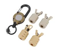 Dilwe Capuchons de Protection pour Leurres de Pêche, Matériau ABS, Protecteur de Crochet et fermé en Un avec Boucle Rétractable, pour Les Professionnels Amateurs de Pêche (Kaki)