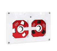 Dilwe Cassette 50 Minutes de Bande Audio en Métal Double Face pour | Ruban Ferrique de Type I, Boîtier en Plastique Transparent avec Papier pour étiquettes, Fonctionne avec des Magnétophones