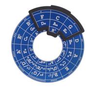 Dilwe Cercle des Cinquièmes Roues, Outil de Théorie Musicale pour la | Construction en Bois de Hêtre en Alliage D'aluminium, Correspondance des Accords de Signature, Carte Indicatrice