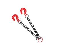 Dilwe Chaîne de Remorquage RC, Chaîne de Simulation en Métal à L'échelle 1/10 avec Crochets pour Mise à Niveau et Personnalisation de Modèle de Voiture de Camion sur (Crochet Double)