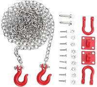 Dilwe Chaîne de remorque Crochet de remorquage en Forme de U pour Crawler RC Voiture