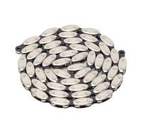 Dilwe Chaîne de Vélo à Vitesse Unique, Chaîne de Vélo BMX à Pignon Fixe Rétro en Forme d'olive avec 100 Maillons et Boucle pour Un Bruit Minimal et Une stabilité de Manœuvre