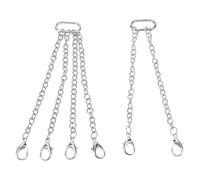 Dilwe Chaînes de Levage, Crochet Dragon argenté de Décoration DIY pour Modèle de Palan 1/50, Grue Télécommandée et Véhicule sur Chenilles (8CM)