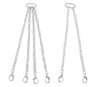 Dilwe Chaînes de Levage, Crochet Dragon argenté de Décoration DIY pour Modèle de Palan 1/50, Grue Télécommandée et Véhicule sur Chenilles (12CM)