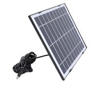 Dilwe Chargeur de Panneau Solaire 10W, Panneau Solaire Haute efficacité pour Caméra de sécurité avec Résistance aux Intempéries, adapté à une Utilisation en Extérieur