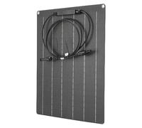 Dilwe Chargeur de Panneau Solaire 30 W 18 V en Silicium Monocristallin Flexible, Chargeur Solaire Portable pour Batterie 12 V, Alimentation Extérieure à Charge Rapide pour Camping, Camping-Car,