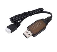 Dilwe Chargeur de Voiture RC, 7.4V 1000mA Lipo Batterie Chargeant Le Câble de Chargeur USB Portable Chargeur de Voiture RC pour 1:16 Voiture RC Pièce de Voiture RC