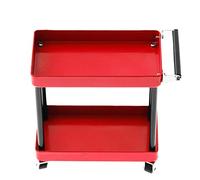 Dilwe Chariot de Rangement D'outils à 2 Niveaux 86x83x42mm 3 Couleurs Atelier Mobile Garage Réparation RC Accessoires pour 1/8 1/10 1/12 1/16 Grands Modèles(Rouge)