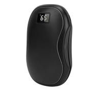 Dilwe Chauffe-Mains électrique, Chauffe-Mains Portable Rechargeable 6000 MAh avec écran LCD et 3 Niveaux de Chauffage, Chauffage Double Face pour l'hiver, Le Camping en Plein Air, la (Black)