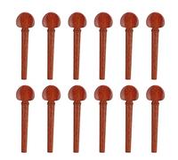 Dilwe Cheville de Corde 12 Pièces, Broche de accordeur en Palissandre avec Conception Fisheye, Outil de Réglage pour le Remplacement D'instrument à Cordes