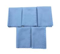 Dilwe Chiffon de Nettoyage pour Instruments, 5 Pièces, Accessoires de Polissage en Microfibre pour Guitare, Violon, Piano et Dépoussiérage Universel (BLUE)