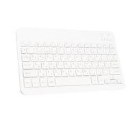Dilwe Clavier Bluetooth sans Fil Ultra-Mince Portable, Mini Clavier de Tablette de 10 Pouces, Rechargeable Universel pour Android/OS X/Windows (Russe)