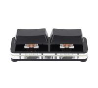 Dilwe Clavier Mécanique RVB Programmable, échangeable à Chaud, Clavier Filaire USB à 2 Touches pour Les Amateurs de Jeux, de Bureau et de Musique (Black)
