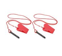 Dilwe e sécurité pour Tapis Roulant 2 Pièces, Verrouillage de sécurité pour Interrupteur D'arrêt D'urgence avec pour Tapis Roulants Commerciaux Domestiques, Matière Plastique