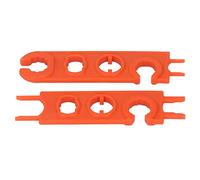 Dilwe Clé PV 2 Pièces, Conception de Trou Universelle Portative Légère pour Diode de Connecteur Photovoltaïque, avec Plastique renforcé PPO PSA