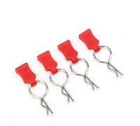 Dilwe Clip de carrosserie de Voiture RC + Ensemble de Support de, goupille de Coque sécurisée, Accessoires en Alliage d'aluminium pièces Automobiles adaptées pour Traxxas 1/5