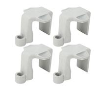 Dilwe Clips de Pare-Chocs de Bateau Lot de 4 Cintres de Pare-Chocs de Bateau en Nylon de 0,45 Pouces de Diamètre des Yeux pour Rails Carrés de 1 à 1,25 Pouces, Installation Facile pour l'amarrage