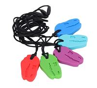 Dilwe Collier de Dentition en Silicone pour bébé, Sensation de Gomme Apaisante, Jouets à Mâcher pour la Période de Dentition