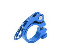 Dilwe Collier de Tige de Selle VTT/Vélo 34,9 Mm, Blocage Rapide, Aluminium CNC, Support de Tige de Selle de Vélo(Bleu) Bicyclettes et pièces détachées