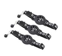 Dilwe Collier Réfléchissant pour Chat avec Cloche, Support de Collier pour Chaton Réglable et Durable pour la visibilité Nocturne, Ajustement Confortable avec des Designs Interchangeables (Black)