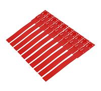 Dilwe Colliers D'identification Durables pour Le Marquage du Bétail et L'utilisation à la Ferme, en Plastique Léger, 4 Options de Couleurs, 10 Pièces (Rouge)