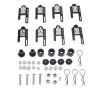 Dilwe Colonne de Coque de Voiture RC, Kit D'outils de Voiture RC, 8 Supports de Poteaux de Carrosserie Magnétiques Réglables avec Pinces Fixes et Rondelles, Adaptés au Modèle sur