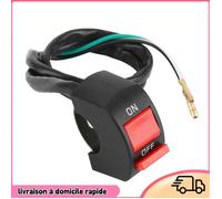 Dilwe Commutateur de phare de moto Aramox Interrupteur de Phare de Moto, Interrupteur Universel de Lumière LED pour auto poignee