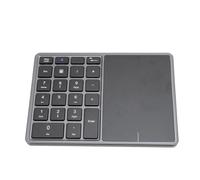 Dilwe Compact Sans Fil Numérique Clavier avec Touchpad, Batterie Longue Durée De Travail, Clavier Numérique Sans Fil 4.2 2.4G pour Ordinateur Portable De Bureau, Matériel ABS Portable (Foncé