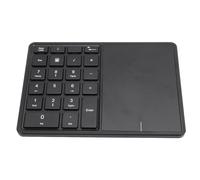 Dilwe Compact Sans Fil Numérique Clavier avec Touchpad, Batterie Longue Durée De Travail, Clavier Numérique Sans Fil 4.2 2.4G pour Ordinateur Portable De Bureau, Matériel ABS Portable (NOIR)