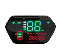 Dilwe Compteur de Vitesse de Moto de 60V, Tachymètre d'odomètre en Cluster de Jauge Numérique, Conception Multifonctionnelle avec Indicateur de Lumière de Virage pour Moto électrique