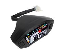 Dilwe Compteur de Vitesse de Moto, Tachymètre Numérique ABS DC 8 à 12 V, Affichage Kmh Mph, Plage de Vitesse de 0 à 199, 0 à 13 000 Tr/min, pour Pilotes 1 2 4 Cylindres et Modèles (Sans capteurs)