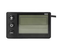 Dilwe Compteur de Vitesse de Vélo, écran LCD de Vélo électrique pour Guidon de 22,2 Mm avec Suivi de la Vitesse et du Kilométrage en Temps Réel, Panneau de Commande ABS Durable pour Les Amateurs de