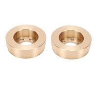 Dilwe Contrepoids RC en Laiton pour Roues de 1,9 à 2,2 Pouces, Poids à Disque Internes à 6 Trous avec Motif pour Camion sur Chenilles