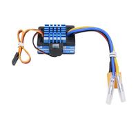 Dilwe Contrôleur de Vitesse électronique ESC 80A 80A 80A ESC pour Bateau RC avec Protection de Surchauffe Protection Basse Tension Batterie 2S-3S Li-ION pour 540 550 750 Moteurs (Blue)