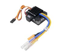 Dilwe Contrôleur de Vitesse électronique ESC 80A 80A 80A ESC pour Bateau RC avec Protection de Surchauffe Protection Basse Tension Batterie 2S-3S Li-ION pour 540 550 750 Moteurs (Black)