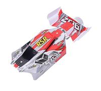 Dilwe Coque de Voiture RC, 2pcs Carrosseries en Plastique Accessoire Compatible avec 144001 1/14 Voiture électrique RC(Rouge)