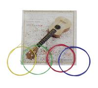 Dilwe Cordes de ukulélé en Nylon, Ensemble de 4 Pièces pour Remplacement de Uke Ténor de Concert Soprano, Option 3 Couleurs (multicolore)