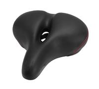 Dilwe Coussin de Siège de Vélo, Selle Imperméable Antidérapante en Cuir PU avec Arceau en Acier Absorbant Les Chocs pour Vélos de Montagne et électriques