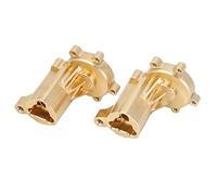 Dilwe Couvercle de Boîtier de Portail en Laiton Extérieur Arrière pour Redcat Gen8 II 1/10 RC Crawler, Accessoires RC 2PC de Haute qualité, Jaune, Facile à Installer pour les Amateurs de