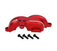 Dilwe Couvercle de Protection de Boîte de Vitesses de Voiture RC, Boîtier de Protection en Alliage D'aluminium pour 4-TEC Drift 1/10, avec Trous de Précis, Installation Facile (Rouge)