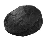 Dilwe Couverture de Spa Ronde Imperméable et Résistante aux Intempéries en Taffetas de Polyester argenté 190 pour Une Utilisation en Extérieur et la Vie de Famille (Black)