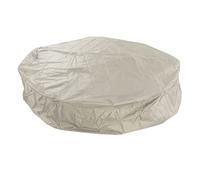 Dilwe Couverture de Spa Ronde Imperméable et Résistante aux Intempéries en Taffetas de Polyester argenté 190 pour Une Utilisation en Extérieur et la Vie de Famille (Beige)