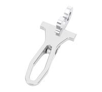 Dilwe Crochet de Serrage de Tige de Selle, avec Poignée Antidérapante Confortable, Crochet de Serrage de Tige de Selle de Vélo en Aluminium et Acier Inoxydable pour Vélo Pliant (SILVER)