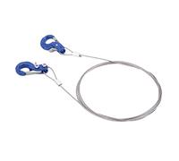 Dilwe Crochets de Chaîne, Crochet de Remorque Léger en Acier allié d'aluminium pour Voiture SCX10 D90 RC, Pièces Durables pour Le Remorquage de Camions sur Chenilles (Black) (Blue)