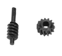 Dilwe Différentiel à Surmultiplication, Pignon Hélicoïdal en Acier 2/14T, Kit de Transmission pour Améliorations D'essieu de Crawler RC SCX30 1/30