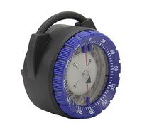 Dilwe Dilwe Boussole de Plongée, Boussole sous-Marine Magnétique Lumineuse avec Support de Serrage pour Tube Respiratoire pour Plongeurs et Snorkelers (Black) (Blue)