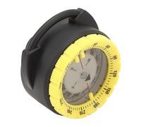 Dilwe Dilwe Boussole de Plongée, Boussole sous-Marine Magnétique Lumineuse avec Support de Serrage pour Tube Respiratoire pour Plongeurs et Snorkelers (Black) (Yellow)
